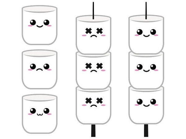 Милые и лёгкие рисунки маршмеллоу