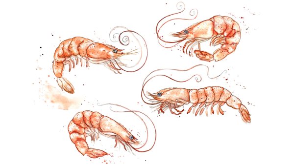 Креветка арт