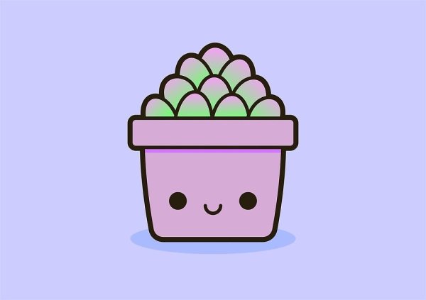 Милые растения для срисовки