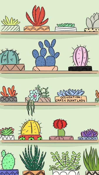 Милые рисунки растений