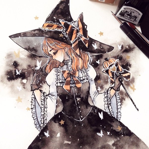 Аниме ведьма Эстетика