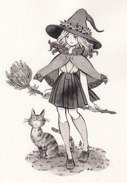 Ведьмочка карандашом
