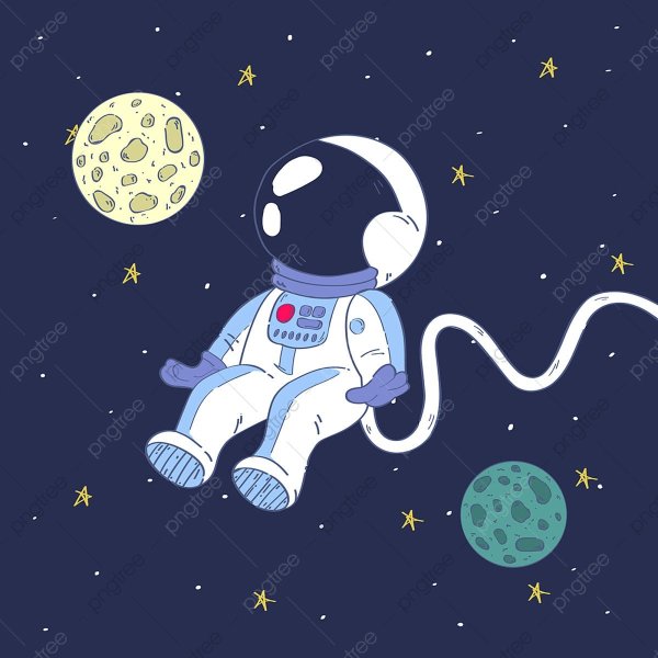 Космонавт рисунок