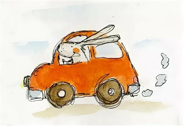 Милые иллюстрации машинки