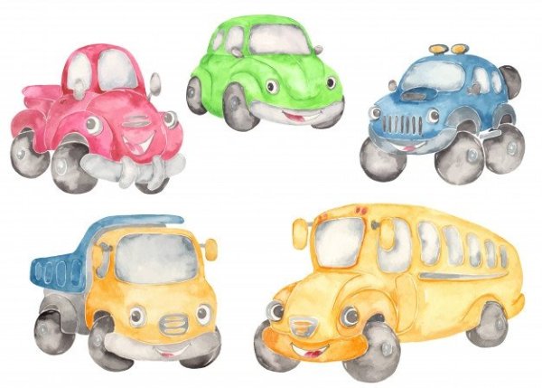 Машина рисунок мультяшный