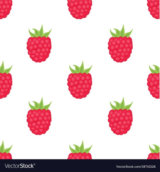 Малина паттерн вектор