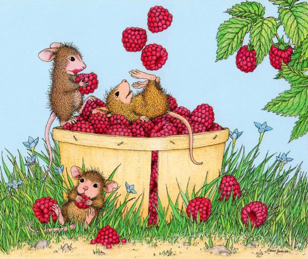 Забавные мышата художницы Ellen Jareckie