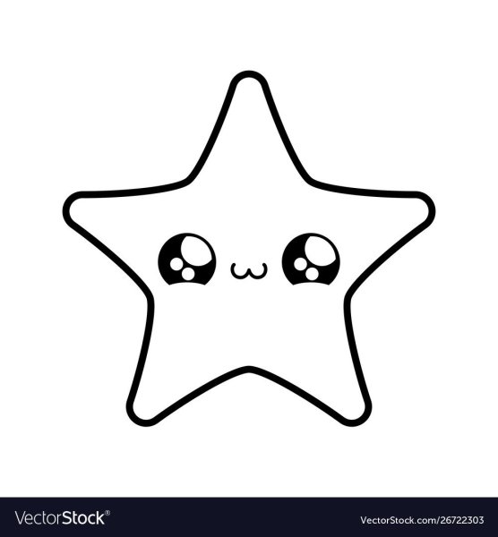 Раскраски милые звезды