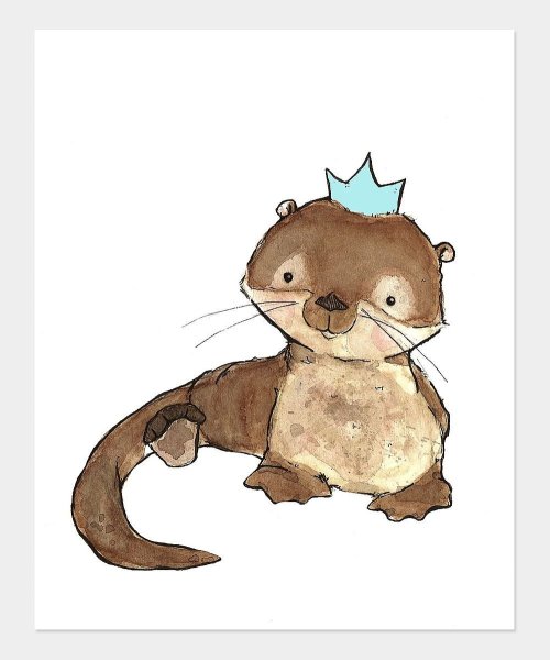 Выдра рисунок