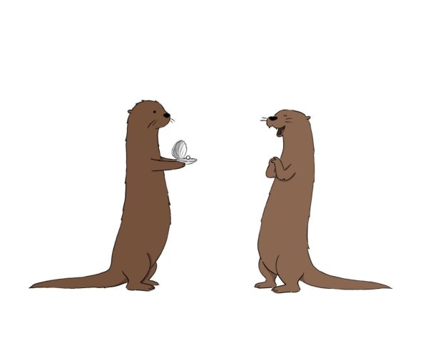 Выдра мультяшная