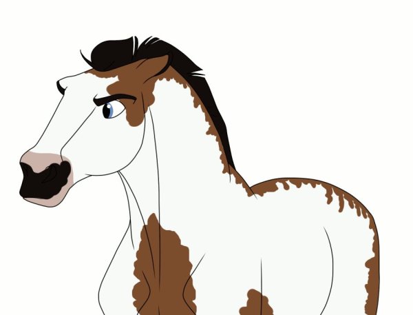 Лошадка милая нарисованная