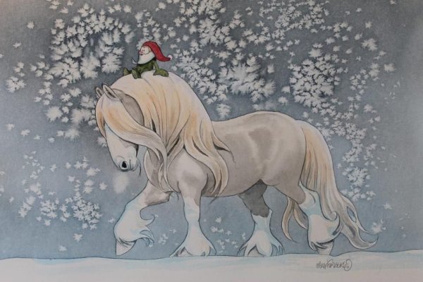 Рисунок милой лошадки