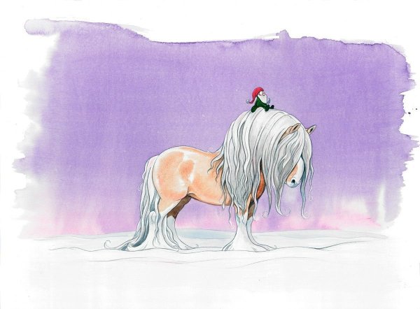 Рисунки милых лошадей
