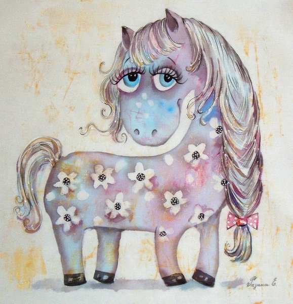 Детские иллюстрации конь