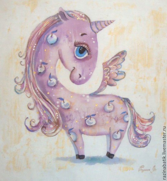 Батик Единорог