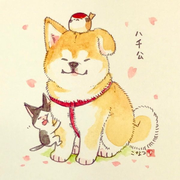 Панда в стиле аниме