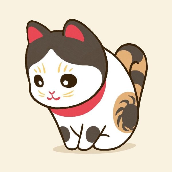 Котик в японском стиле