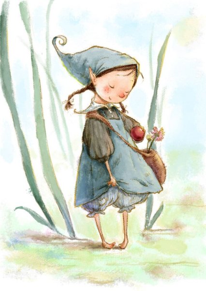 Новогодний Гном рисунок