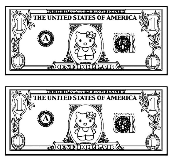 Кот с деньгами рисунок