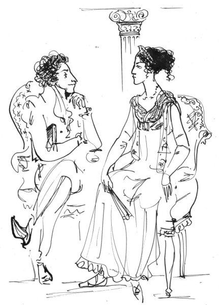 Пушкин рисунок