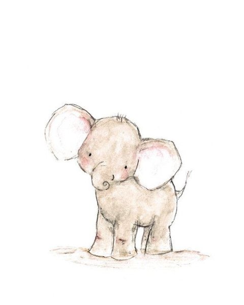 Милые слоники мультяшные