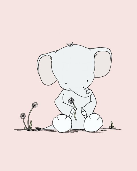 Слоненок рисунок карандашом для срисовки