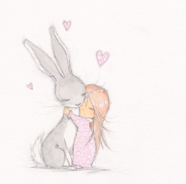 Рисунки милых крольчат