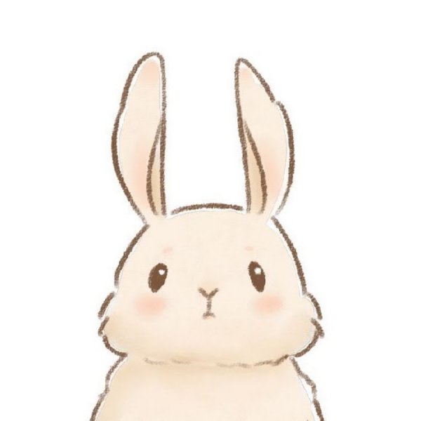 Милый кролик арт