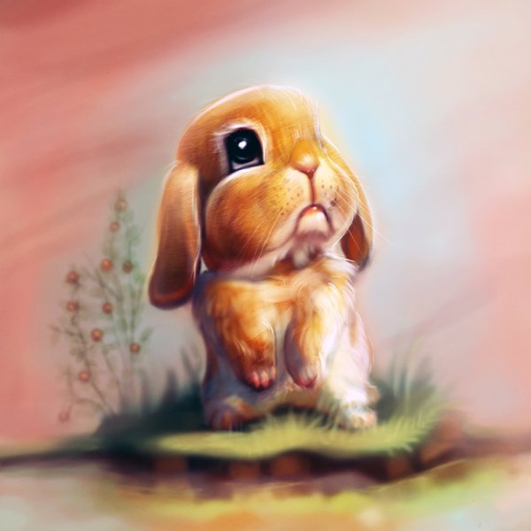 Кролик скучает