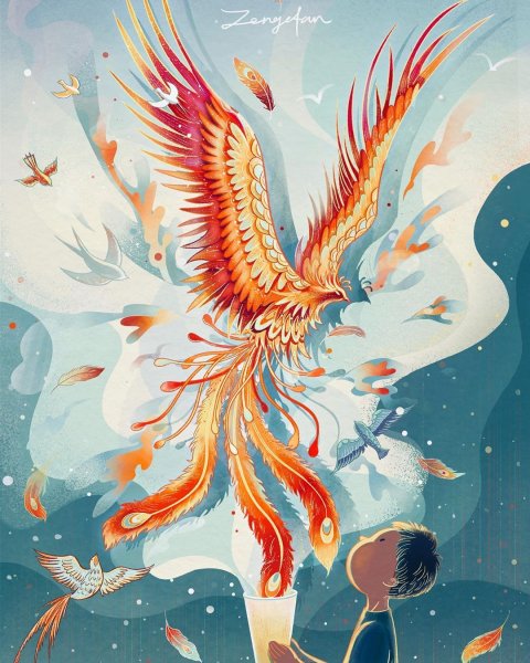 Феникс бесконечность тату