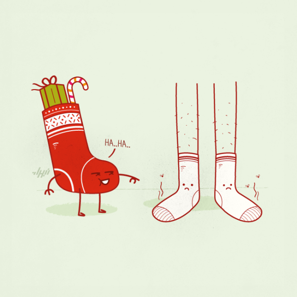 Милый носочек арт