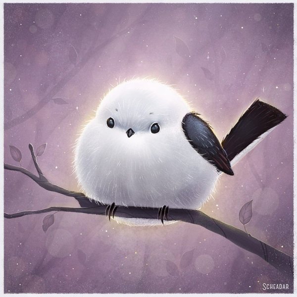 Милый арт птички