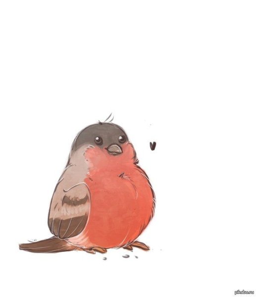 Снегирь мультяшный