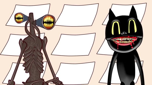 Фиолетовый кот арт