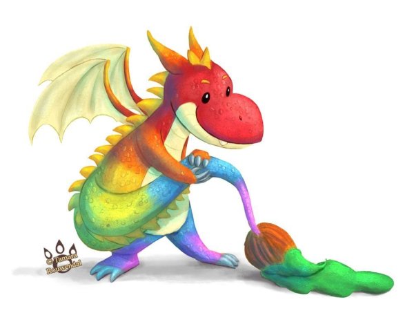 Маленькие милые дракончики