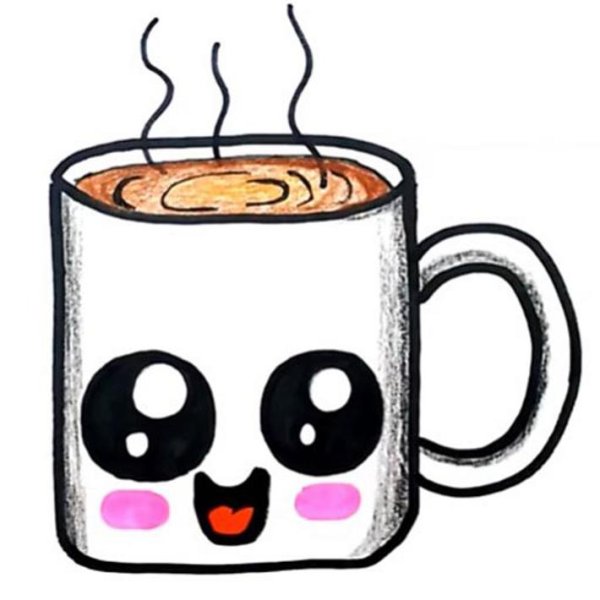 Милые кружки для срисовки