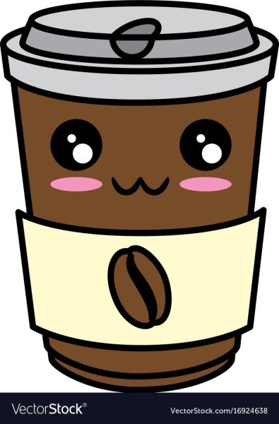 Стакан кофе с глазками