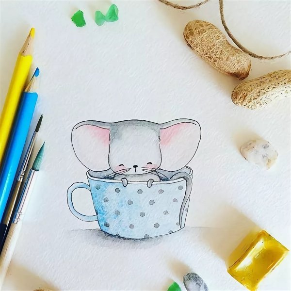 Милые лёгкие рисуночки