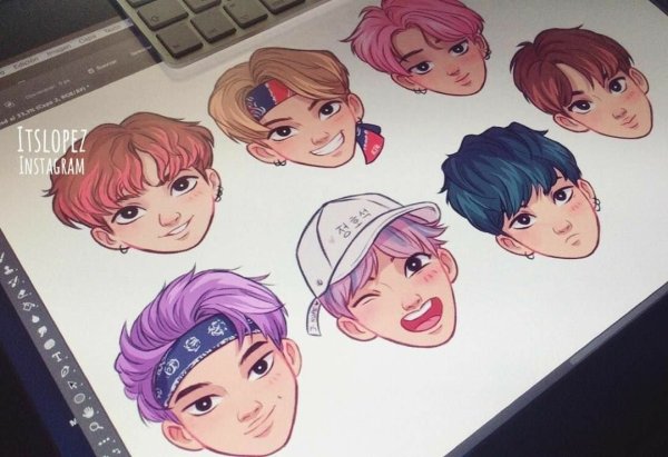 Участники БТС Чиби