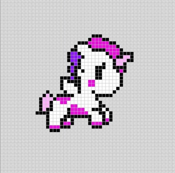Единорог пиксель