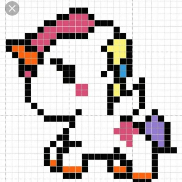 Пиксельное рисование по клеточкам