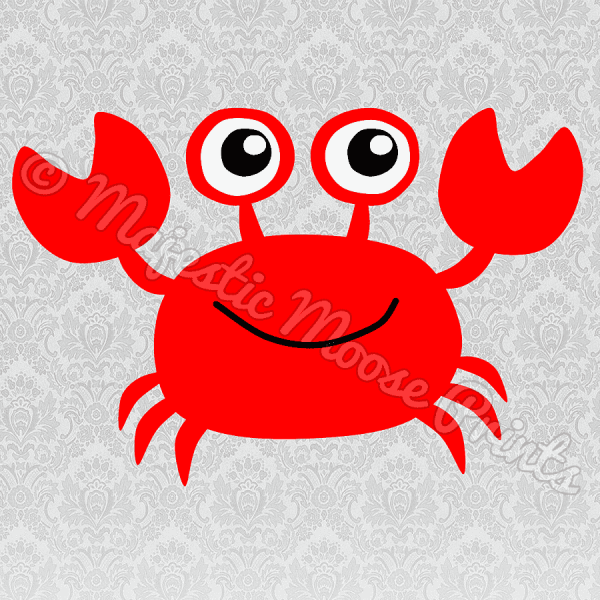 Красный Крабик мультяшный