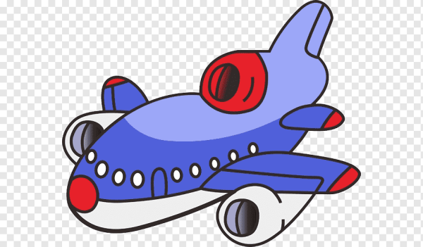 Самолет мультяшный