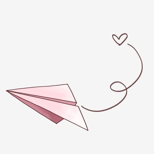Бумажный самолетик рисунок