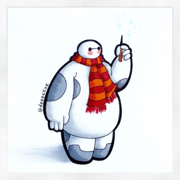 Зарисовки для скетчбука Баймакс