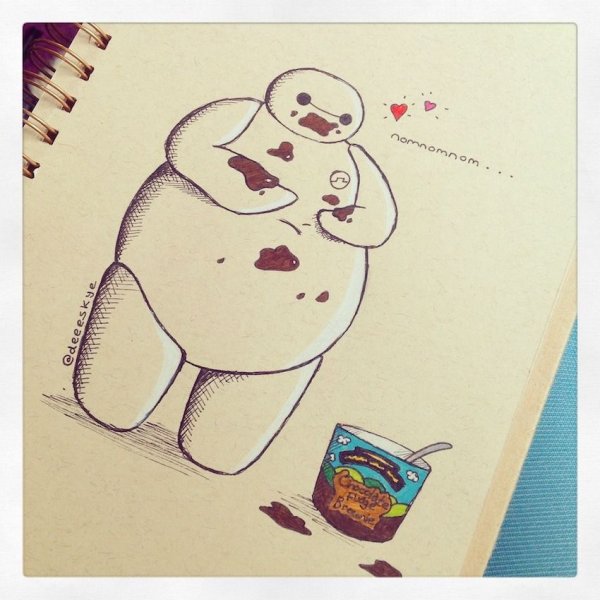 Милый Бэймакс рисунки