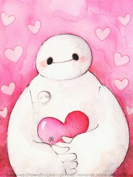 Бэймакс город героев рисунок