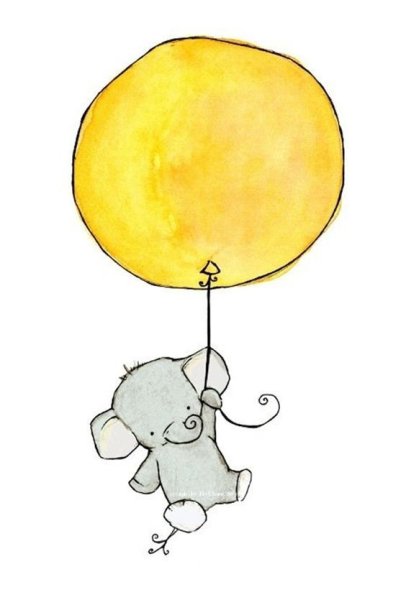 Слон с шариками