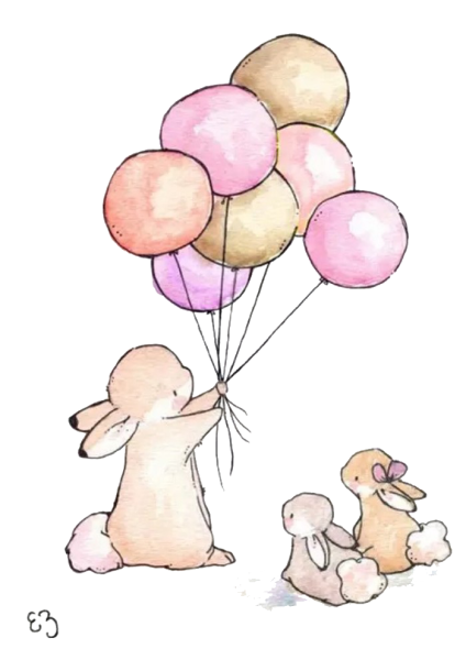 Заяц с шариком