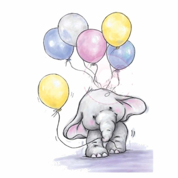 Слоненок с шариками